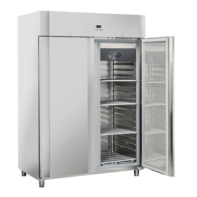 1300 Liter Edelstahlkühlkabinett. Heißes Gasauftauen. Gedruckte Anleitungen. Temperatur -2°/+8°C. (LxWxH) 140x82,3x204,5 cm. Cool Head QR12