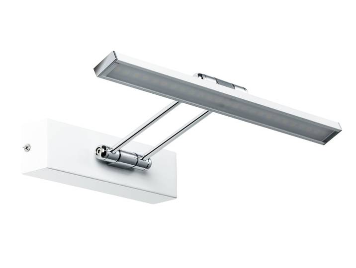 PAULMANN LED Bilderleuchte Beam 2700K, 230V , weiß (weiß, chromfarben), 1, H: 4,6cm, 1 Stk., Leuchten, LED Bilderleuchte