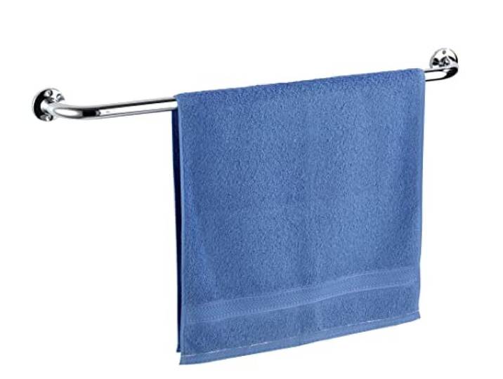 WENKO Barre Porte-Serviettes Basic 80 cm Acier INOX Brillant