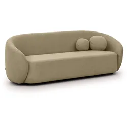 3-SITZER-SOFA Roundi Beige Bouclé