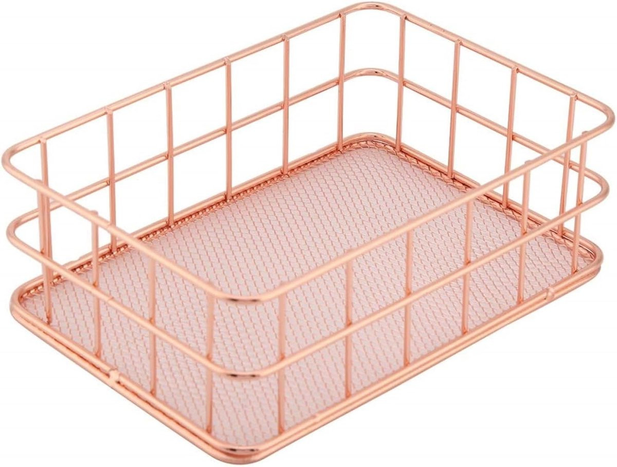 Multifunctionele metalen mesh opbergmand voor bureau en kantoor