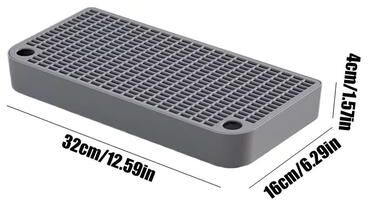 Inspired Living CleanStep Cat Litter Ramp & Litter Catcher dark Gray