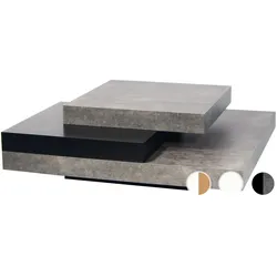 TemaHome »Slate« Beistelltisch Schwarz + Beton