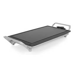 Princess 103150 Elektro, Heißer Stein, Tisch Tischgrill Antihaftbeschichtung Silber 01.103150.01.001