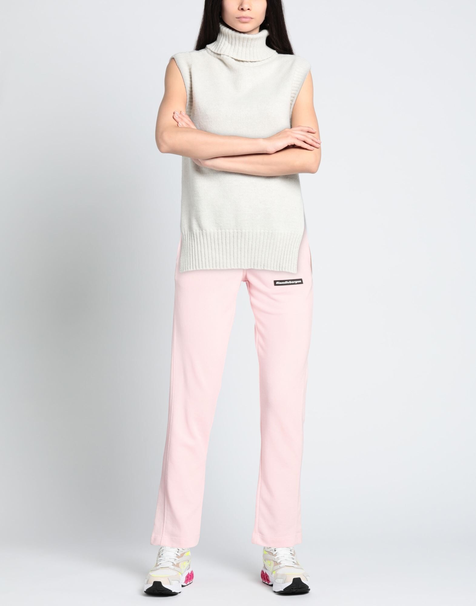 Liv Bergen Pantalones Mujer Rosa claro XS Mujer