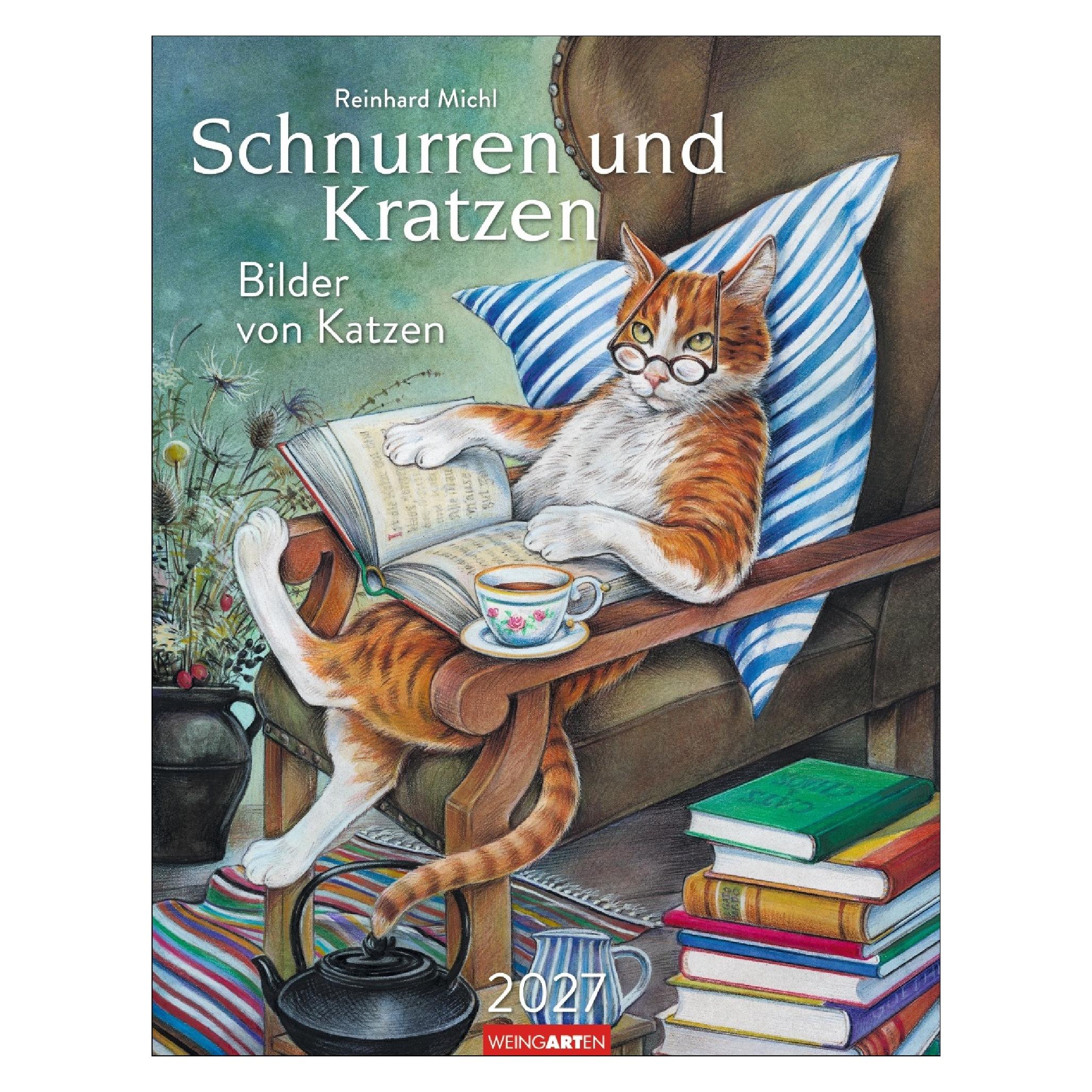 Weingarten Schnurren und Kratzen - Bilder von Katzen Kalender 2027 (66784728)