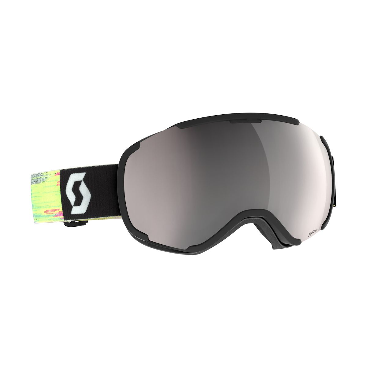 Scott Goggle Faze II black/neon yellow - amp silver chrome s2 (4755) - 2718164755313