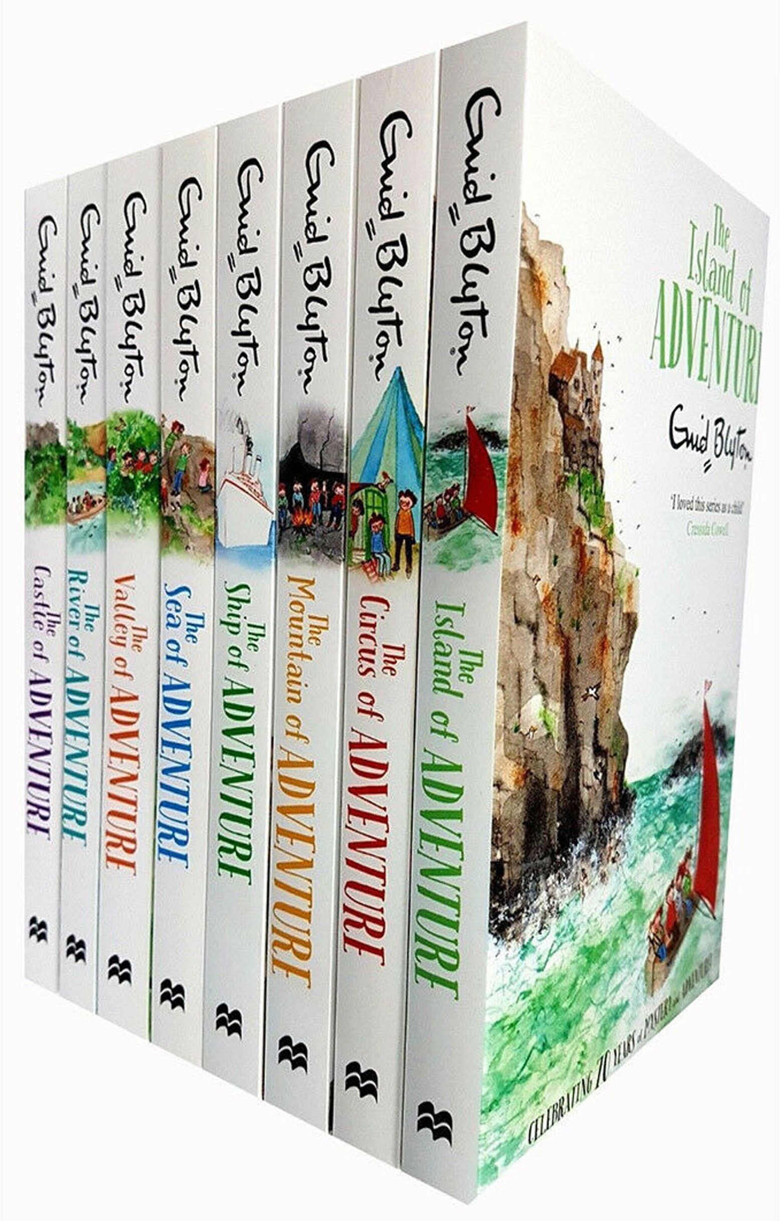 MACMILLAN Enid Blyton Book Adventure Series 8 Books Set Collection Children Classic Books