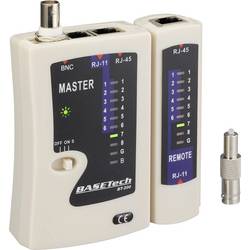 Kabeltester BT-200 Basetech BT-200 Geeignet für RJ-45, RJ-11, BNC