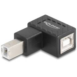 Delock USB 2.0 Adapter [1x USB 2.0 Stecker B - 1x USB 2.0 Buchse B] 67204 90° nach unten gewinkelt