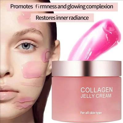 Cozy Casa Charm Glow & Lifted Sakura Mask Collagen Jelly Cream With Niacinamide & Hydrolyzed Collagen For Moisturizing & Strengthening 1 Pcs