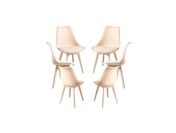 6er Set Synk Suprym Stühle - Beige