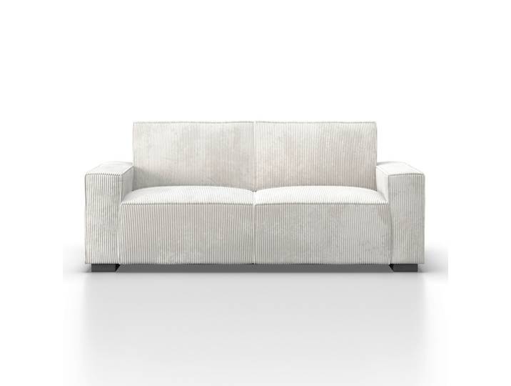 3-Sitzer-Sofa 210/84/90 cm Weiss Cord
