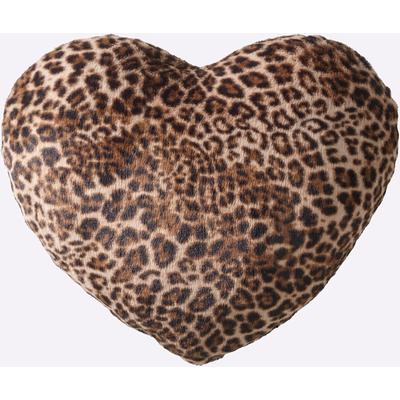Kopfkissen, braun (leofarben), B:45cm L:40cm, 100% Polyester, Kopfkissen