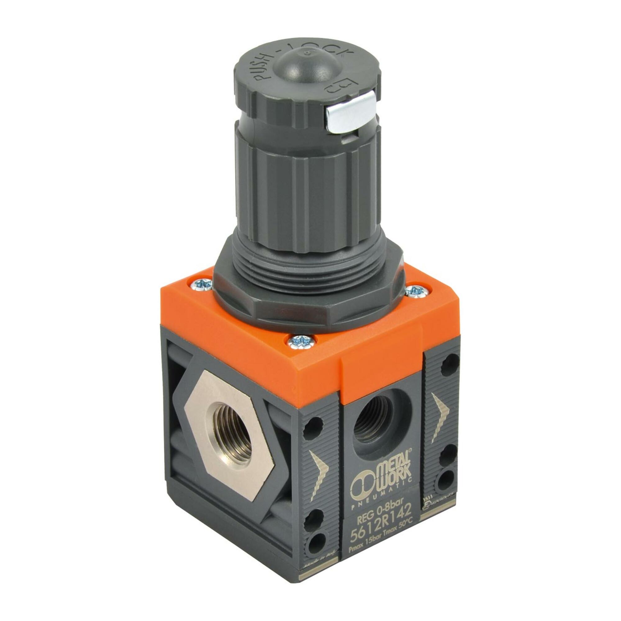 Riegler Druckregler »SYNTESI«, BG1, ohne Buchsen, 0…2 bar, o. Mano. (5610R100)