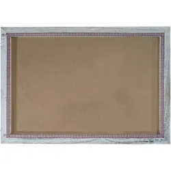 Bilderrahmen T248, Fotorahmen Holzrahmen Wand-Rahmen, 36x51cm Shabby-Look Landhauss ~ weiß