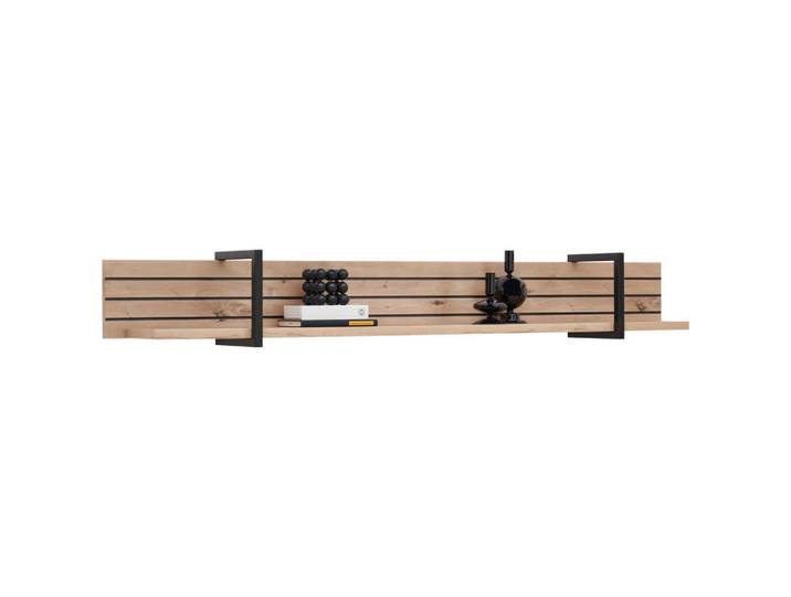 Hom`in Wandboard, Eiche Artisan, Holzwerkstoff, Eiche, 160x22x22 cm, Wohnzimmer, Wohnwand, Wohnwand- Serien