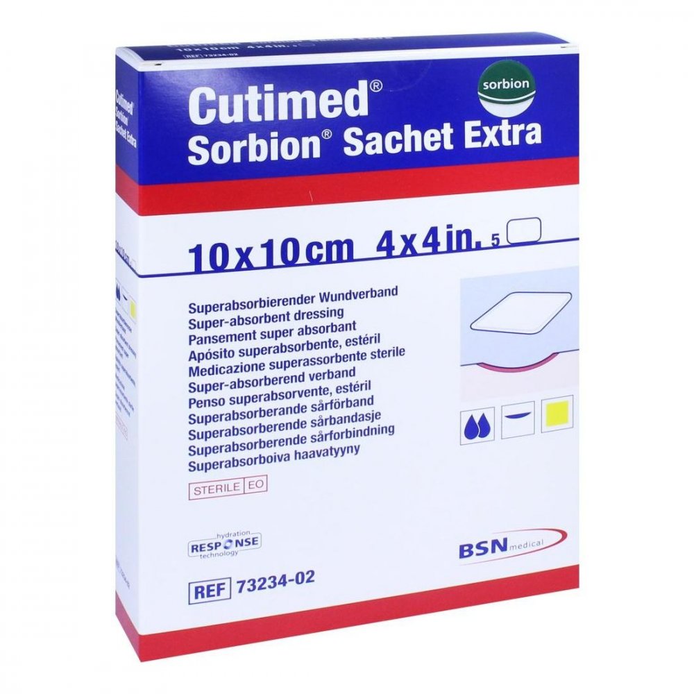 BSN medical GmbH Sorbion Cutimed Sachet Extra Wundauflage 10x10 cm 11361729