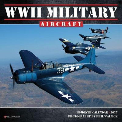 WWII Military Aircraft 2027 7 X 7 Mini Wall Calendar