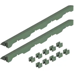 WellHome Easy Pack 2 Abschlussstücke für Bodenfliesen 39x4,5x2,5 cm in Grün