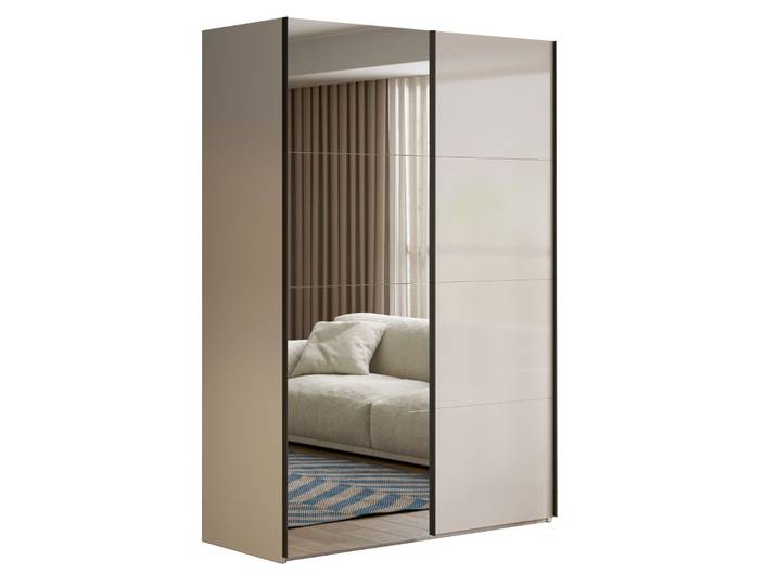 XORA Schwebetürenschrank SYSTEMA, Kaschmir, Holznachbildung