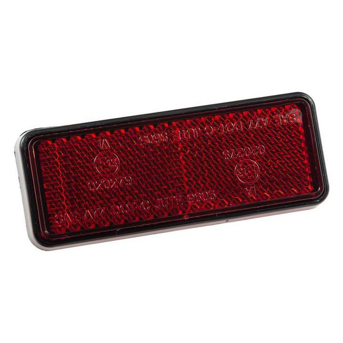 Zieger Reflektor "Classic" rot rechteckig 90x35x9 mm (Reflektor) (10009671)