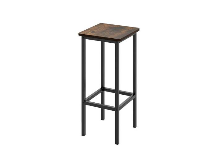 COSTWAY Barhocker, 4er Set, mit Fußstütze, Sitzhöhe 65cm, Metall, 150kg