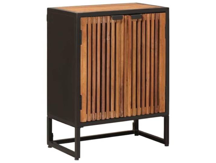 XHNIFBN Sideboard Mangoholz Massivholz Kommode Anrichte 53x30x70 cm Kompakter Beistellschrank für Wohnzimmer und Schlafzimmer mit 2 Türen und reichlich Stauraum für kleine Räume.