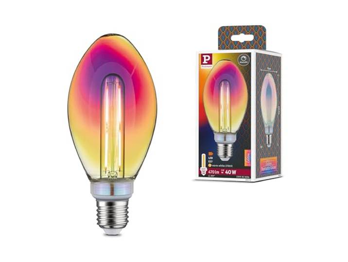 Paulmann 28772 LED Lampe Fantastic Colors B75 Birne 5W dimmbar Leuchtmittel Dichroic effizientes Licht Warmweiß 2700K E27