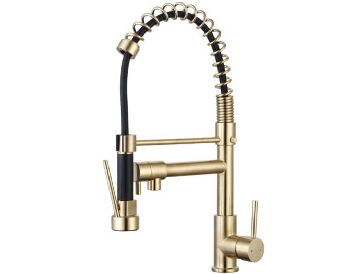 Essebagno Big Pro mitigeur évier à douchette mobile or