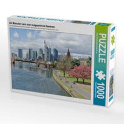 CALVENDO Puzzle Am Mainufer kann man ausgezeichnet flanieren | 1000 Teile Lege-Größe 64x48cm Foto-Puzzle für glückliche Stunden