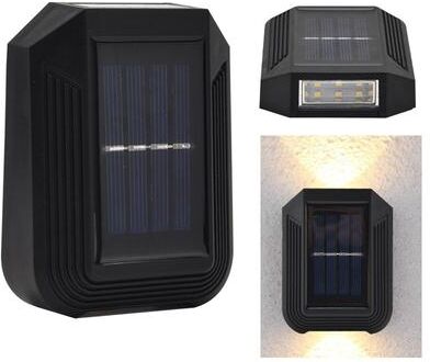 Snug & Styled Solar LED Wall Lamp Outdoor Up & Down Garden Light Waterproof IP65 Decorative Lighting warm White