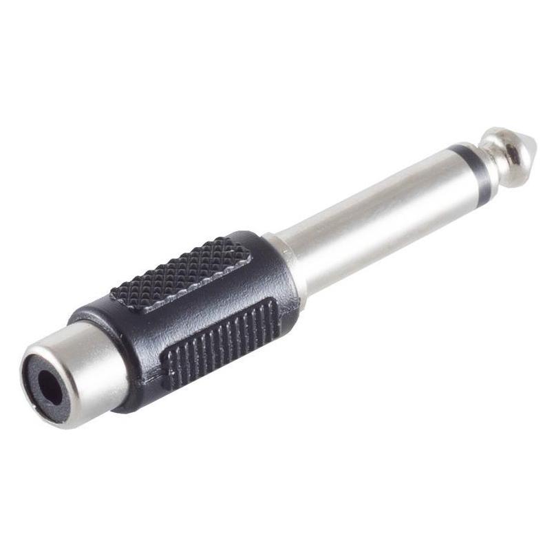 Shiverpeaks S/CONN maximum connectivity Adapter, Klinkenstecker Mono 6,3mm auf Cinchkupplung (Klinkenadapter) (57000)