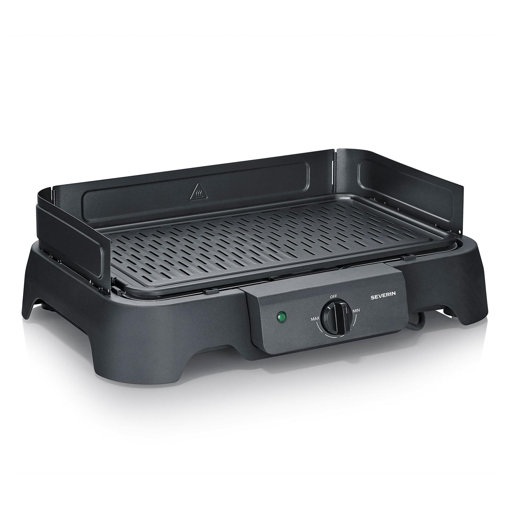 SEVERIN PG 8595 Tischgrill (2000 Watt, Kunststoff, Grillfläche: 39 x 23 cm)