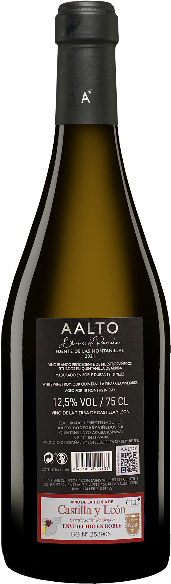 Aalto Blanco 2021 12.5% Vol. Weißwein Trocken aus Spanien