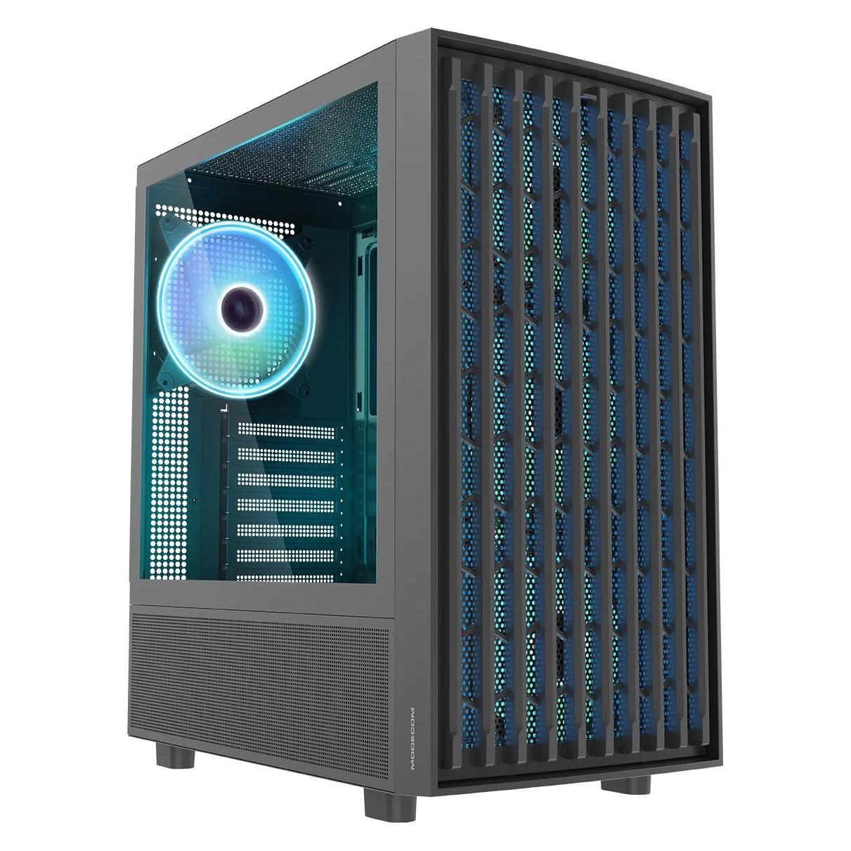 Modecom Breeze ARGB Flow czarna (ATX, mATX, Mini-ITX) (AT-BREEZE-MG-ARGB-10-000000-0002)
