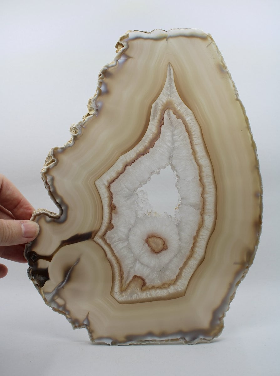 Agaat schijf edelsteen uit agaat geode