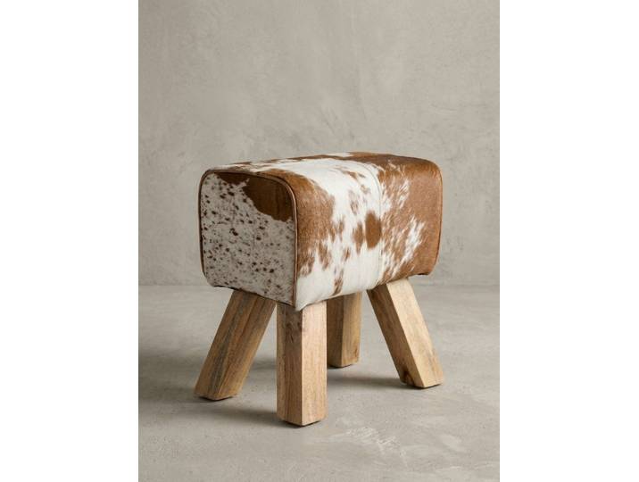 KADIMA DESIGN Sitzhocker Retro Hocker Canzas, handgefertigt, modernes Landhaus-Design