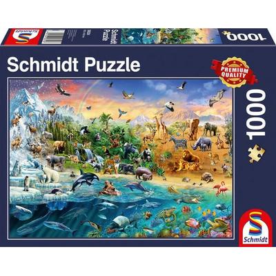 Puzzle Schmidt Spiele 58324 Die Welt der Tiere 1000 Teile
