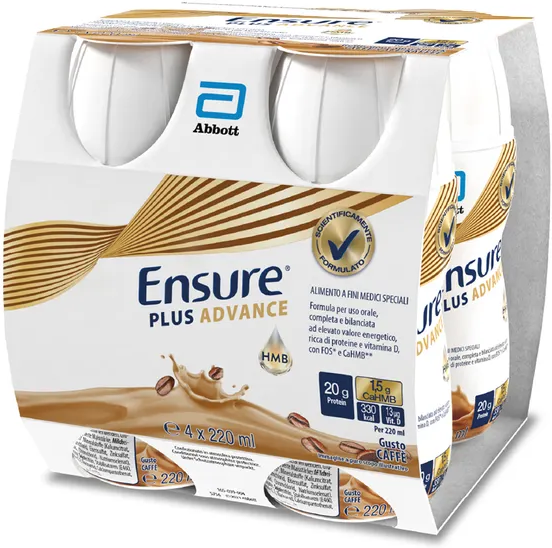 Abbott Ensure Plus Advance Caffè, 4 x 220 ml