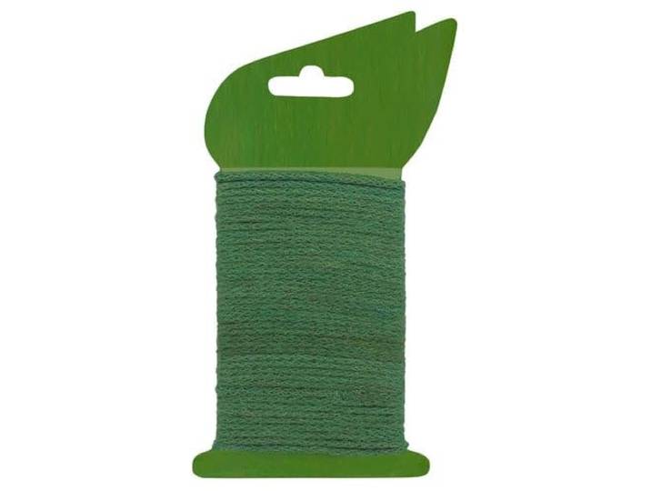 Nature Jute bindtouw groen met ijzeren kern 5m