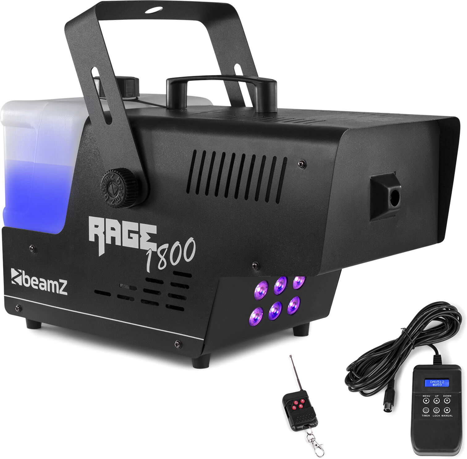 Beamz Rage 1800led Nebelmaschine Mit Timer Controller