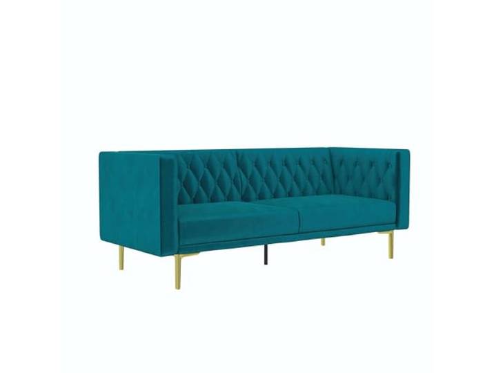 Marseille Sofa 3-Sitzer aus Samt, grün