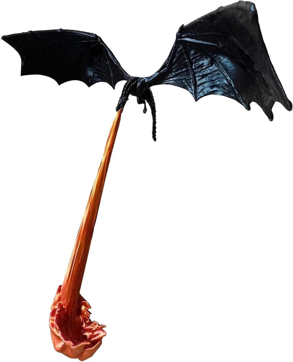 Draken Boekensteunen - Fantasy Decoratie - Zwart - Breedte: 18,5 cm