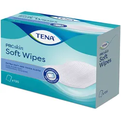 Tena Soft Wipes 19 x 30 cm Waschtücher 8 x 135 = 1080 Stück