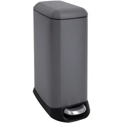 SVITA TS20 Mülleimer Treteimer Abfalleimer 20l inkl. Inneneimer Pedal Grau