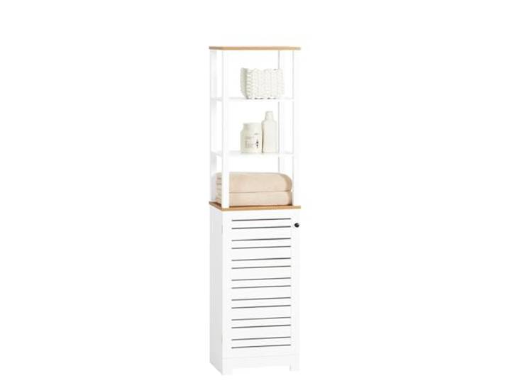 SoBuy Badezimmerschrank Schmaler Hochschrank 160x40x30 cm für Badezimmer