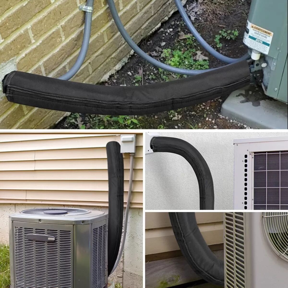 INF Manchon d'isolation pour tuyau de climatiseur - Manchon HVAC 3 couches, étanche, résistant haute température