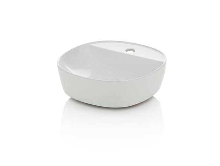 Lavabo à poser blanc en céramique