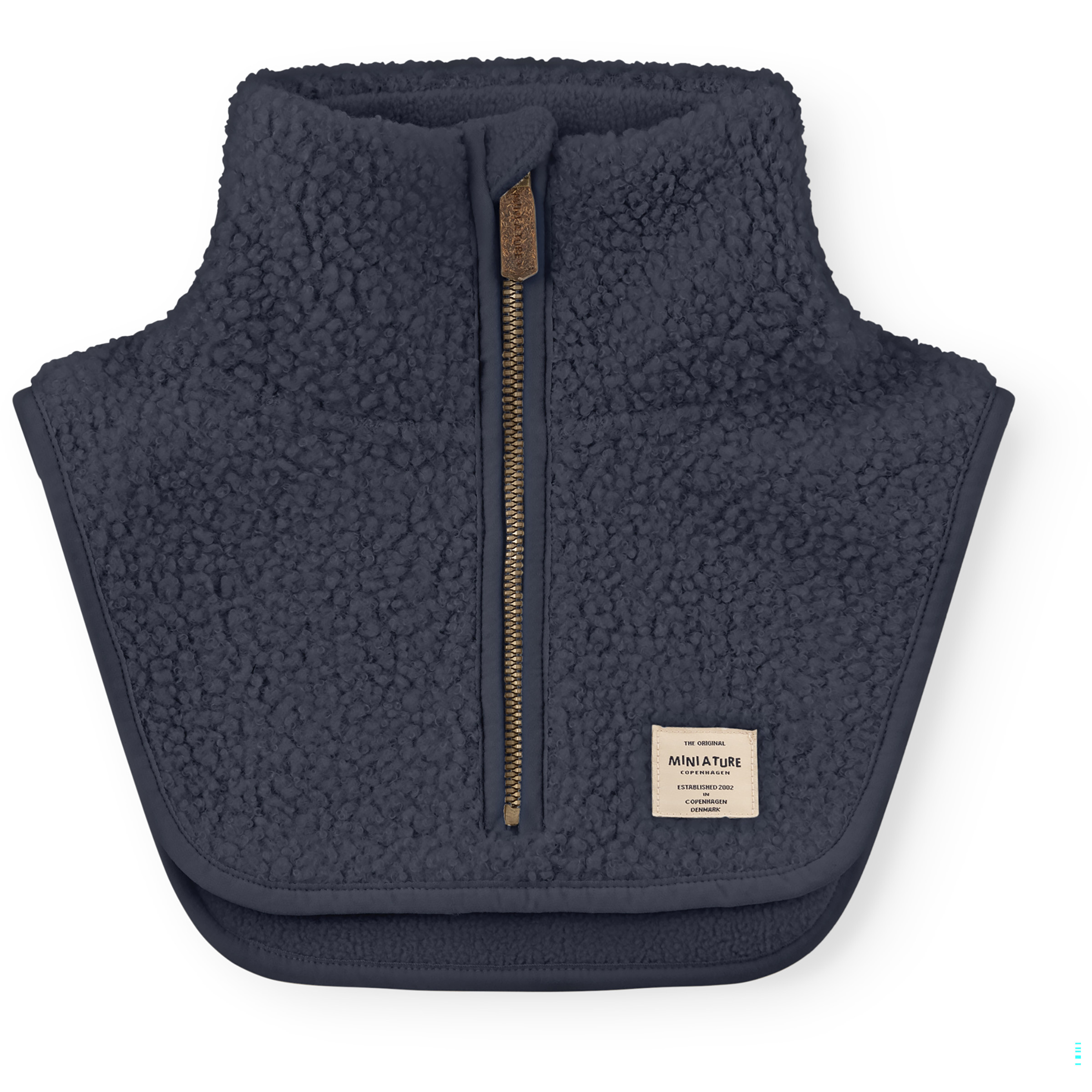 Mini A Ture Matakton Teddyfleece Zip Schal Kinder Schals & Multifunktionstücher blau Größe M Lifestyle Isolierend